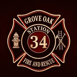 Grove Oak Volunteer Fire Department logo